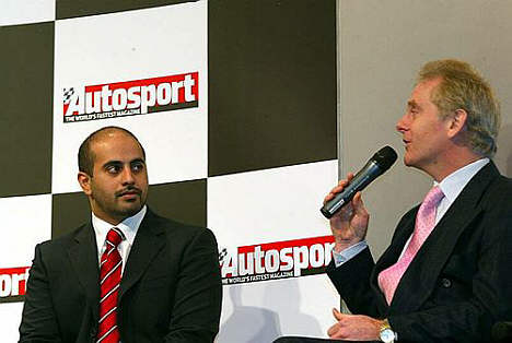 Sheik Al Maktoum og Jonathan Palmer
(Foto: A1 GP/Sutton-Images)